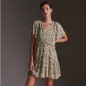 By Anthropologie Robin Tiered Mini Dress. Size MP